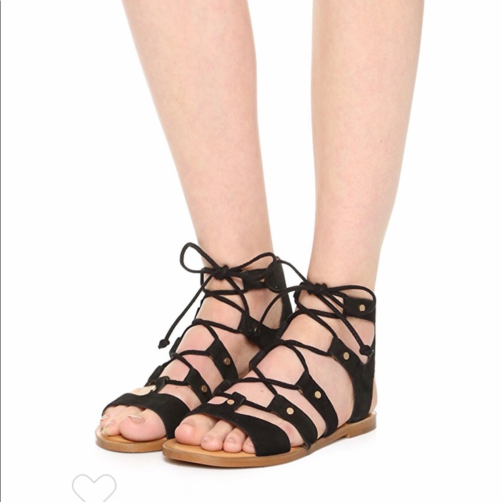 Dolce Vita Black Gladiator Sandals
